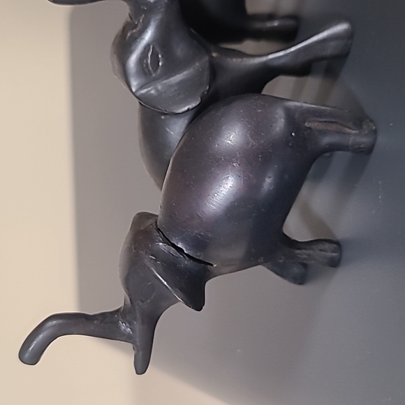 Elephant Metal Card Holders Photo Display Figure Business Card Dining Animal Set - Picture 4 of 4